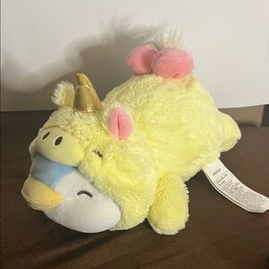 😄Miniso unicorn stuffed plush memo 9”